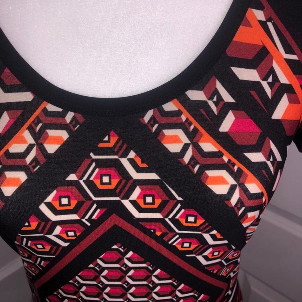 Calvin Klein Stretch Peplum Dress Size 4 - Picture 2 of 4